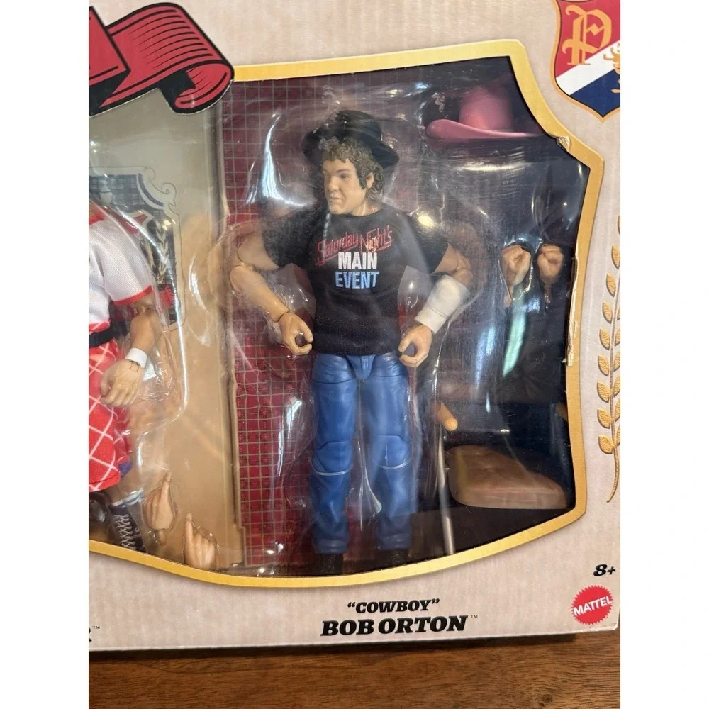 WWE Elite PIPERS PIT Set Rowdy Roddy Paul Orndorff Cowboy Bob Orton 3 Pack